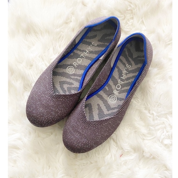 RETIRED Rothy flats in twilight metallic - Picture 3 of 9